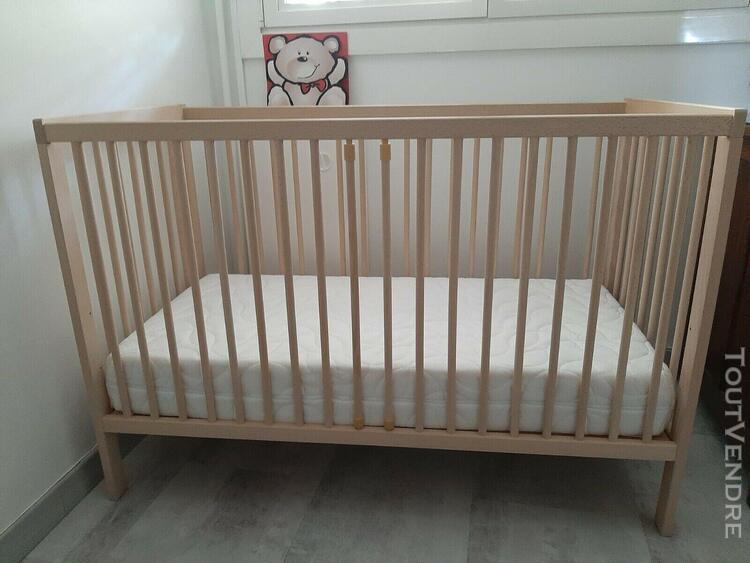 lit bébé hanna naturel 60 x 120 marque pinolino + matelas