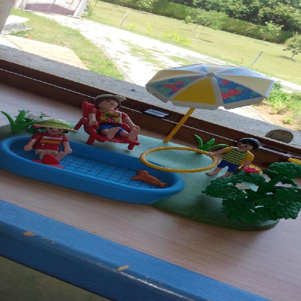 Playmobil famille et piscine occasion, lavignac (87230)