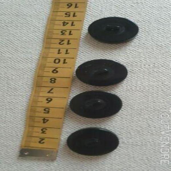 4 boutons anciens - art deco - 25mm