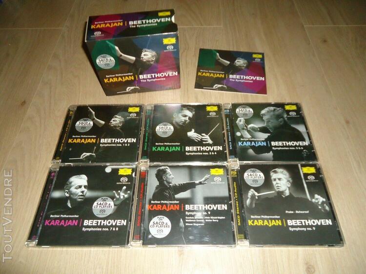 karajan beethoven the 9 symphonies - rare 6 sacd box set