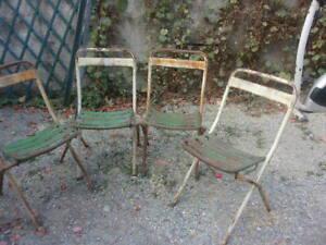 Lot de chaises ancienne de jardin