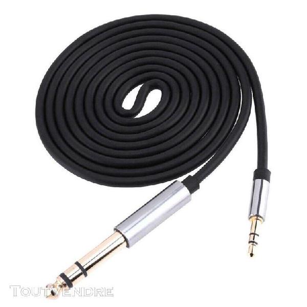 cable aux audio st¿¿r¿¿o trs 3,5 mm male ¿¿ 6,35 mm