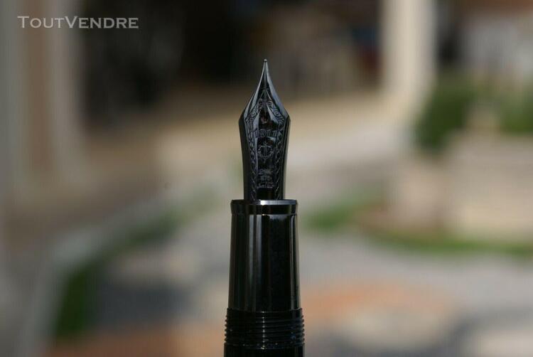 Superbe grand stylo plume 21 kts sailor 1911 black luster