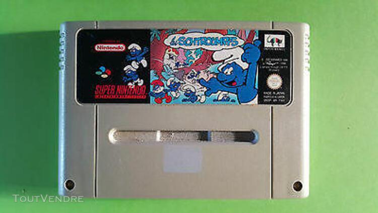 les schtroumpfs / jeu super nintendo / pal fah /