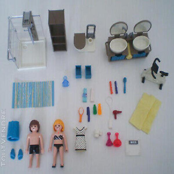 playmobil * salle de bain avec douche 9268 maison * personna