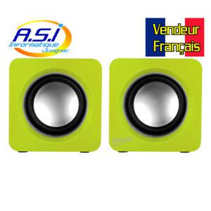 Haut-parleurs enceintes ordinateur artic s111 vert pc mac