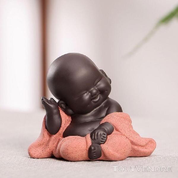 Adorable petite céramique sourire maitreya bouddha heureux