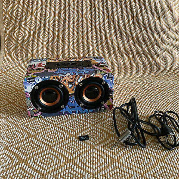 Haut parleur design street art bluetooth enceinte portative