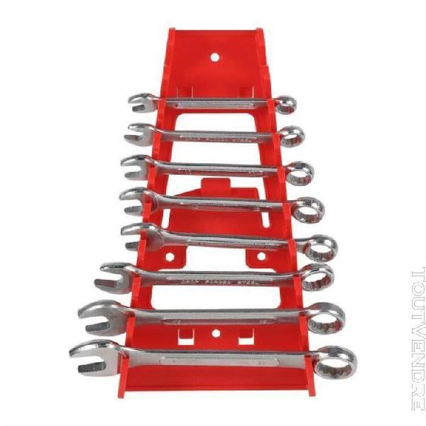 plastique rouge 9 clés À fente rack outils standard de