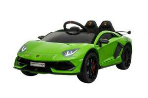 Lamborghini aventador verte 12 volts electrique pour enfant