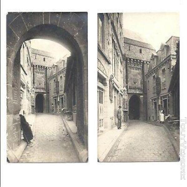 2 photographies originaux de 1920 mont st. michel rare