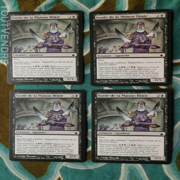 Lot de cartes magic mtg garde de la maison dimir playset