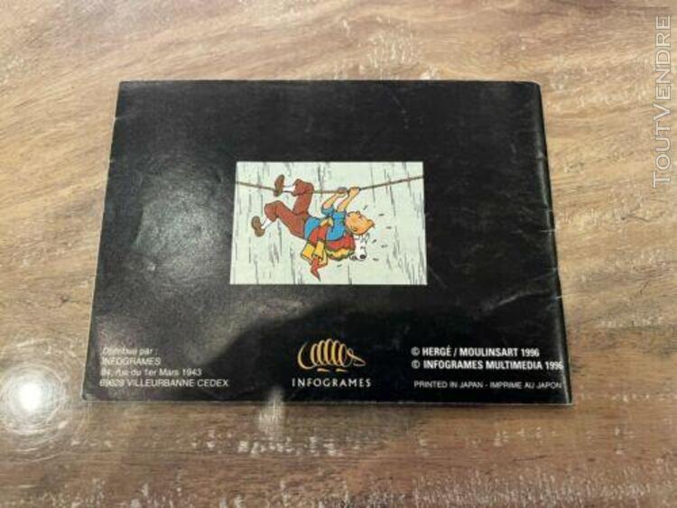 Notice / booklet - tintin le temple du soleil - fah - game b