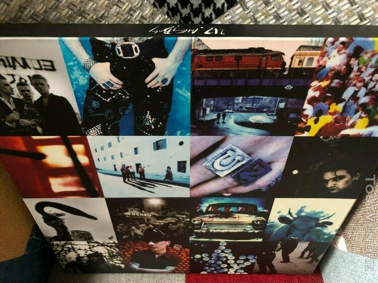 U2 achtung baby 20th anniversary vinyles box.2 bleus+2 lp al