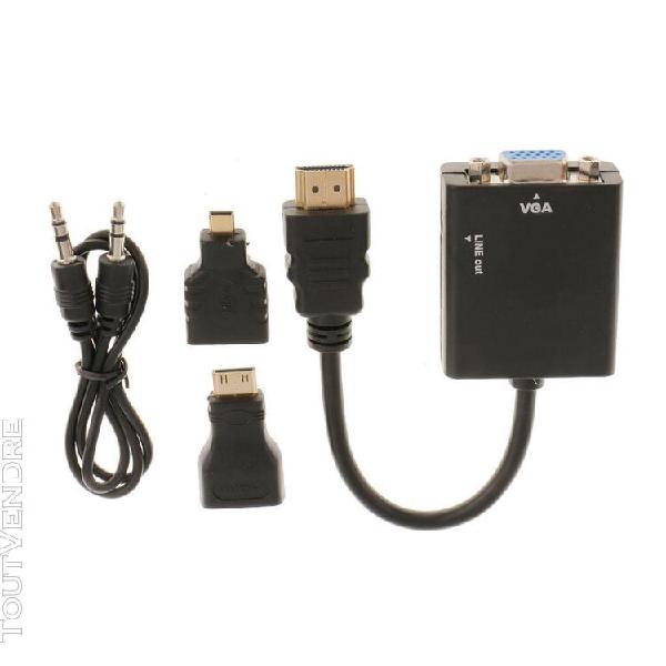 Hdmi mâle vers hdmi femelle vidéo adaptateur mini