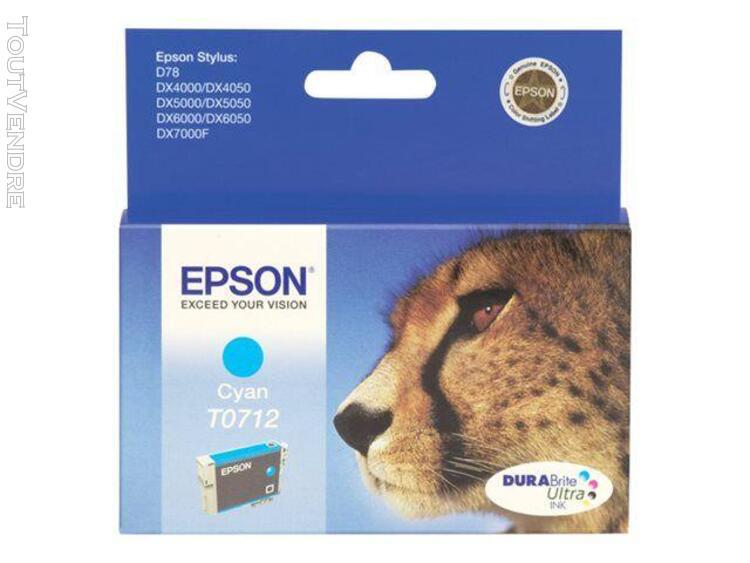 epson t0712 - cyan - originale - cartouche d'encre - pour st