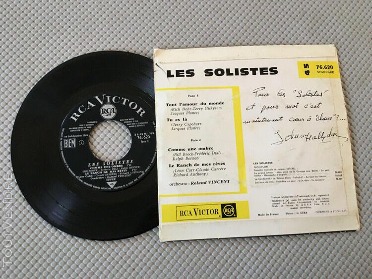 Johnny hallyday - les solistes original tres rare (ou echa