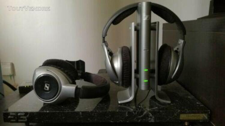 Sennheiser hdr 180 base with 2 wireless headsets / casques s