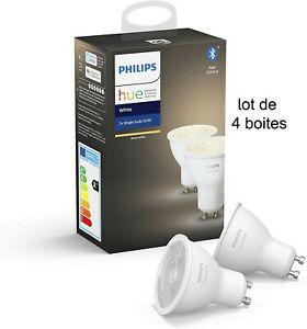 Ampoule philips hue gu10 warm white x2 (lot de 4 boites)