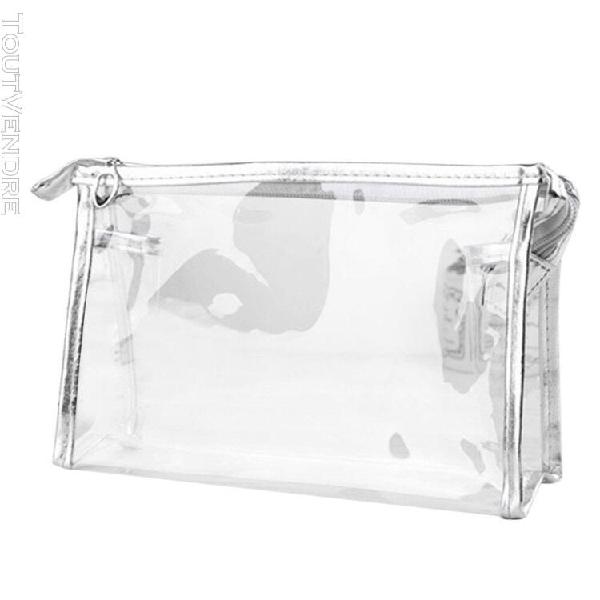 1x cosm¿¿tique de voyage en pvc en plastique transparent