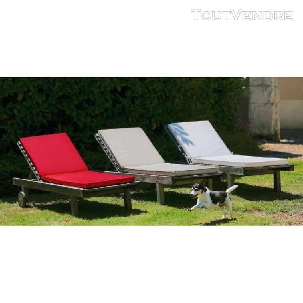 Jardin prive coussin bain de soleil monte carlo - 185 x 55 x