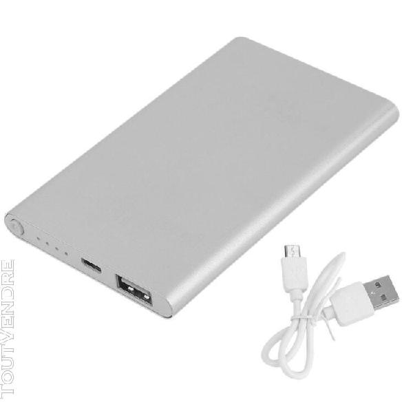 L&#39;argent du chargeur de batterie portable mince 10400mah pop