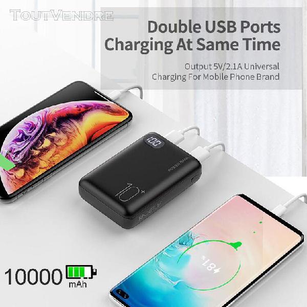 10000mah portable led power bank chargeur de batterie extern