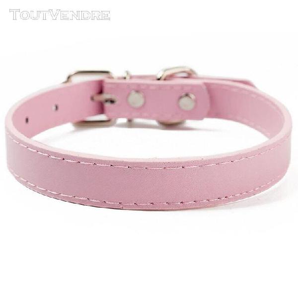 Harnais en cuir pu pour chien, collier de haute qualité