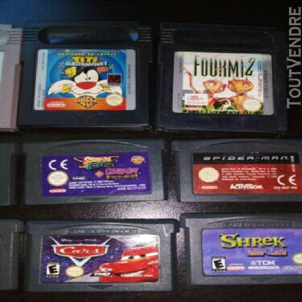 lot de jeux nintendo gameboy / advance