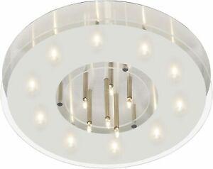 Plafonnier &quot;brillant&quot; kay 16 lampes 10w g4, chrome argenté