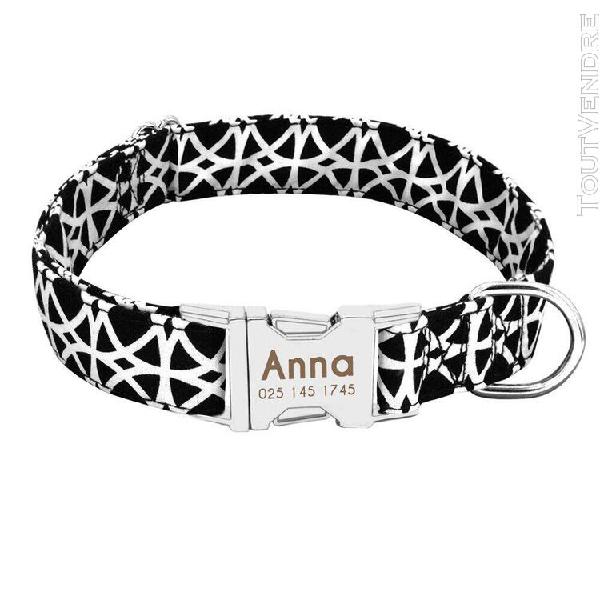 Collier en nylon personnalisé pour chien, pour chiot,