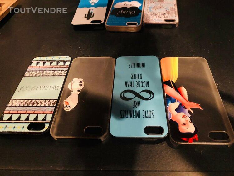 Lot de 4 coques de téléphone iphone 5s - disney