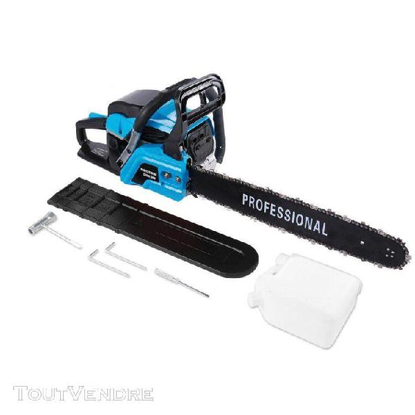 20 pouces 58cc essence scie à chaîne bleu noir ste-5800 de 20 pouces 58cc essence scie à chaîne bleu noir ste-5800 de