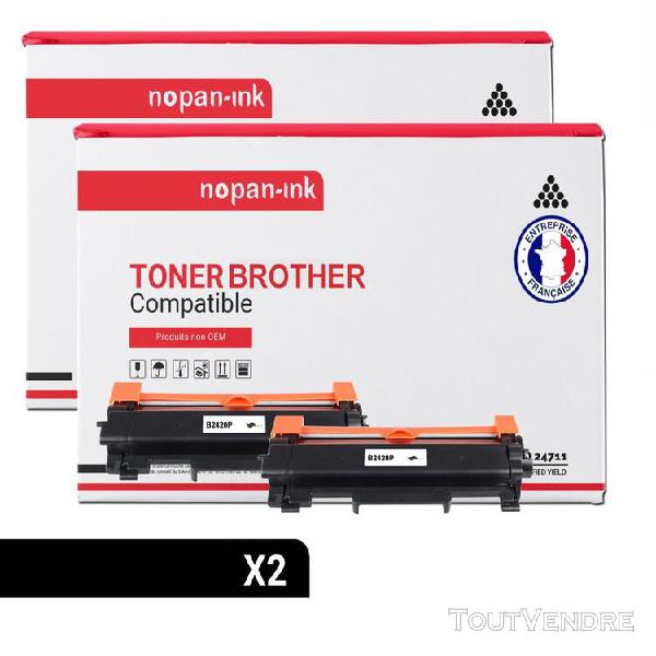 Nopan-ink - toner x2 - tn-2420 (tn 2420 x2) - compatible pou Nopan-ink - toner x2 - tn-2420 (tn 2420 x2) - compatible pou