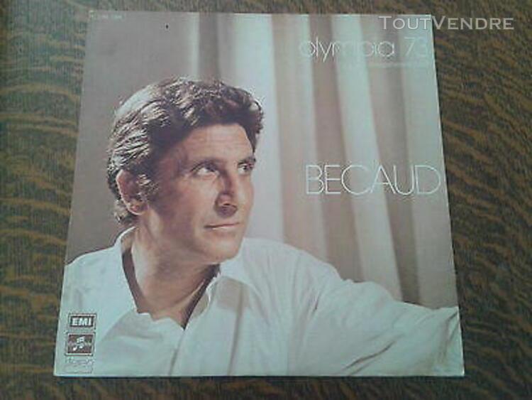 33 tours gilbert becaud olympia 73 enregistrement pubilc