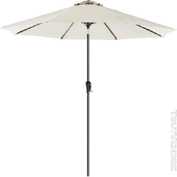 parasol de jardin ombrelle protection toile polyester octogo