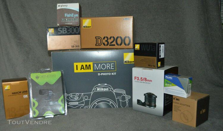 Appareil photo nikon d3200 + 5 accesoires