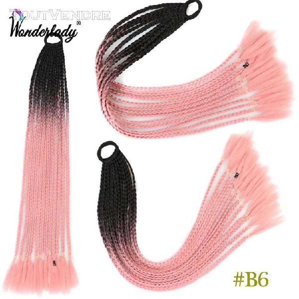 Couleur b6extensions capillaires tressées de 120 couleurs,