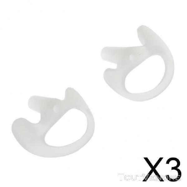 3x1 paire de remplacement moyenne silicone écouteurs pour