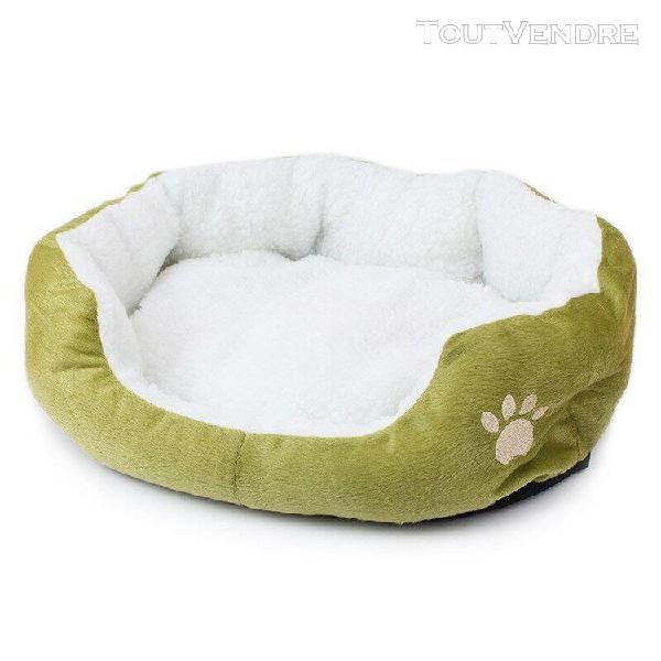 Petit niche pour chien de taille moyenne, lit en laine d&#39;agn