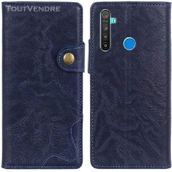 Coque realme 5 pro/realme q, &amp;eacute;tui portefeuille &amp;agrav