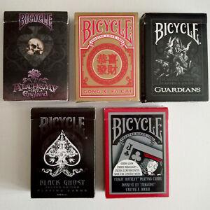 jeux de cartes bicycle - lot de 5 paquets - occasion