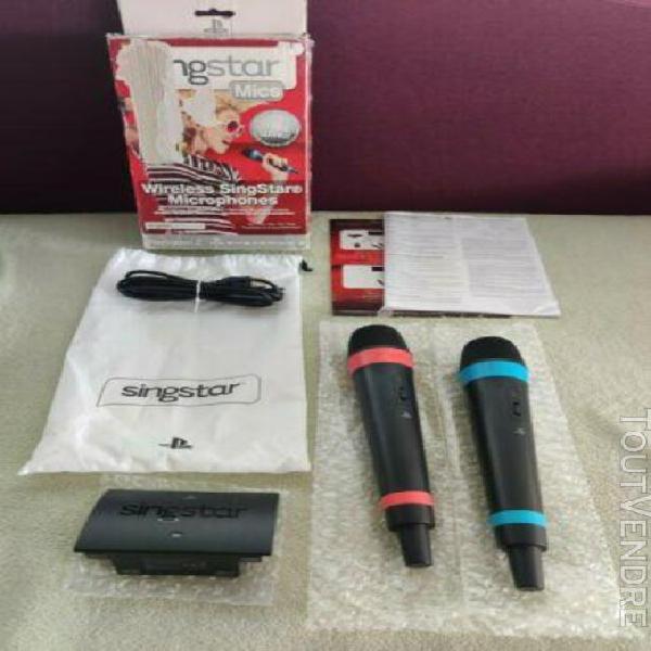 Microphones sans fil singstar sony ps4 ps3 ps2 - récepteur