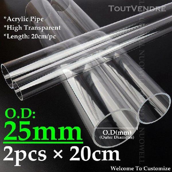 taille diam 25 mm *clair plexiglas tube bricolage réservoir