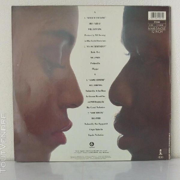 Mica paris &amp; will downing ‎– where is the love (vinyl,