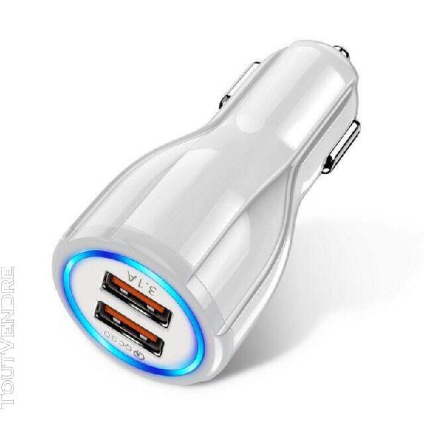 3.1a mini chargeur de voiture usb charge rapide 3.0 universe