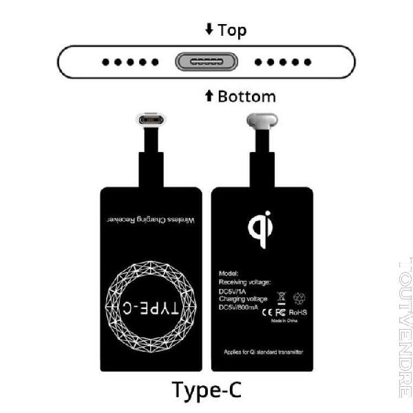 pour samsung qi sans fil chargeur récepteur pad pour apple