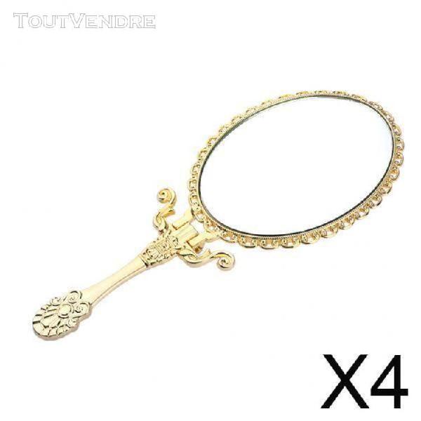 Loviver 4xfoldable miroir vintage miroir de maquillage à