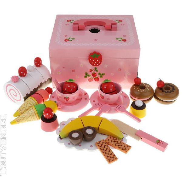 33pcs gateau de thé coupe jeux d'imitation jouets de