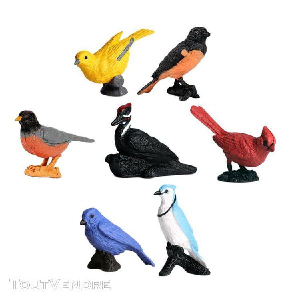 Figurine animaux de la ferme oiseaux modèle en plastique